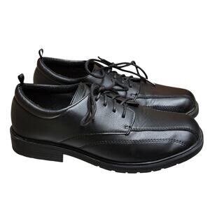 George‎ Black Dress Shoes Boys Sz 4 Lace Up Oxford Church Wedding Band Formal